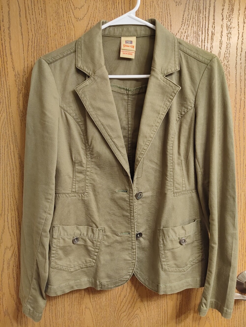 Faded Glory Olive Green Women's Stretch Blazer